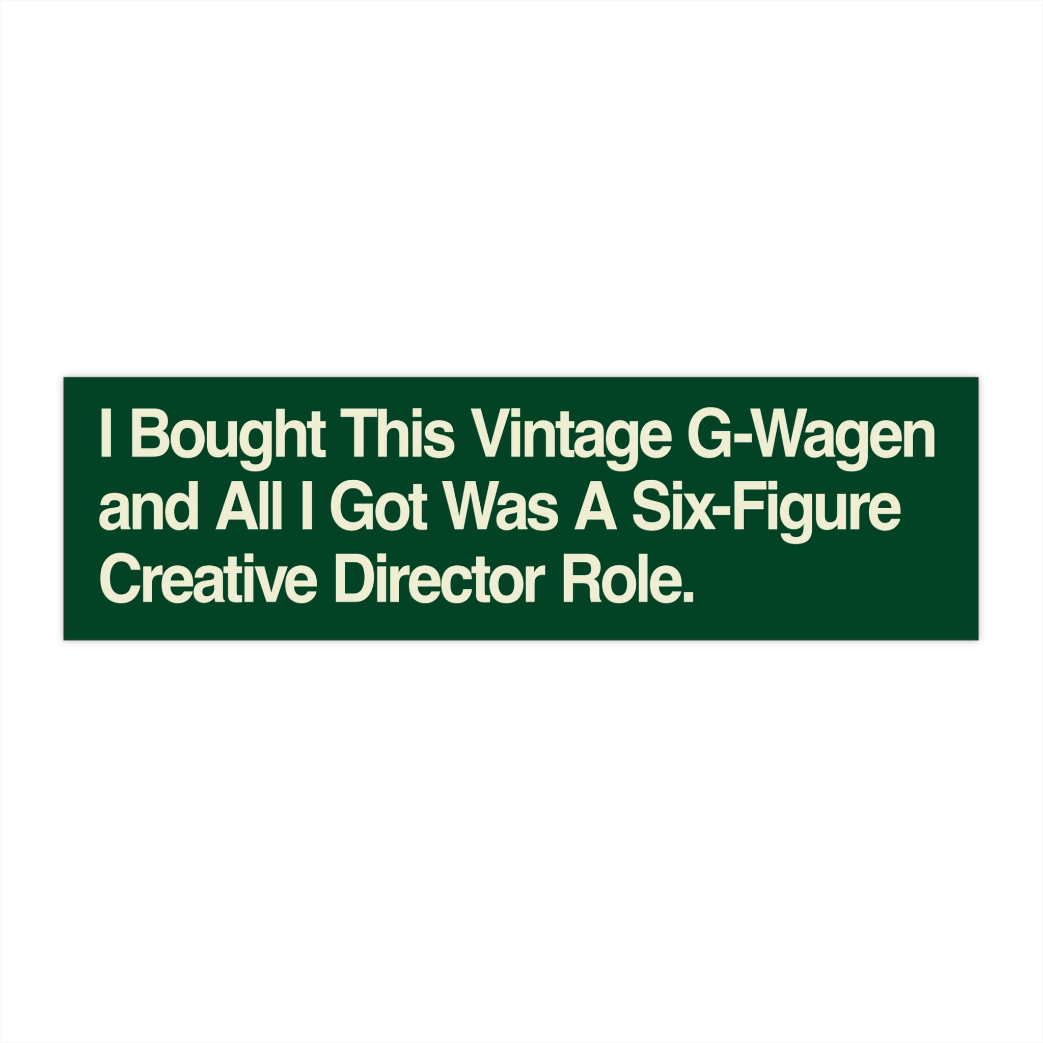 Creative Director Bumper Sticker